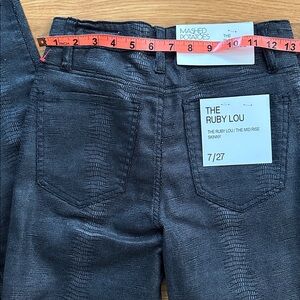 The Ruby Lou midrise skinny mashed potatoes denim